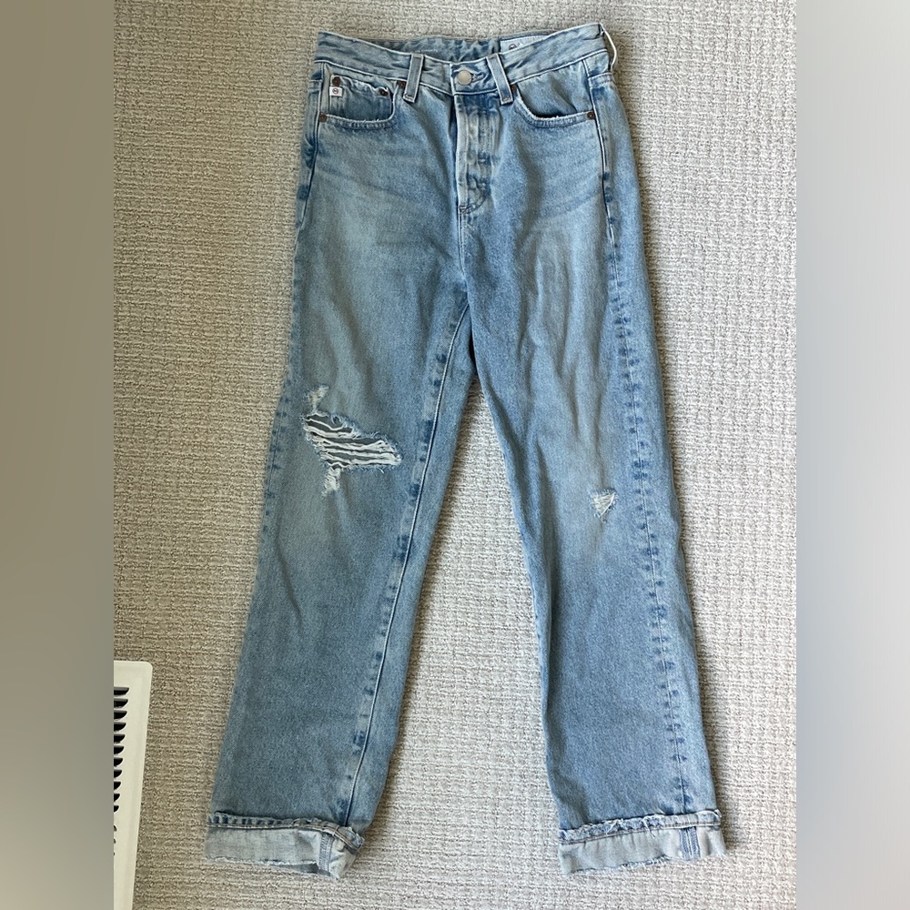 AG Alexxis crop high rise vintage fit jeans